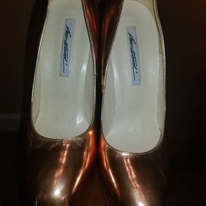 Brian  Atwood  Rose Gold Pumps